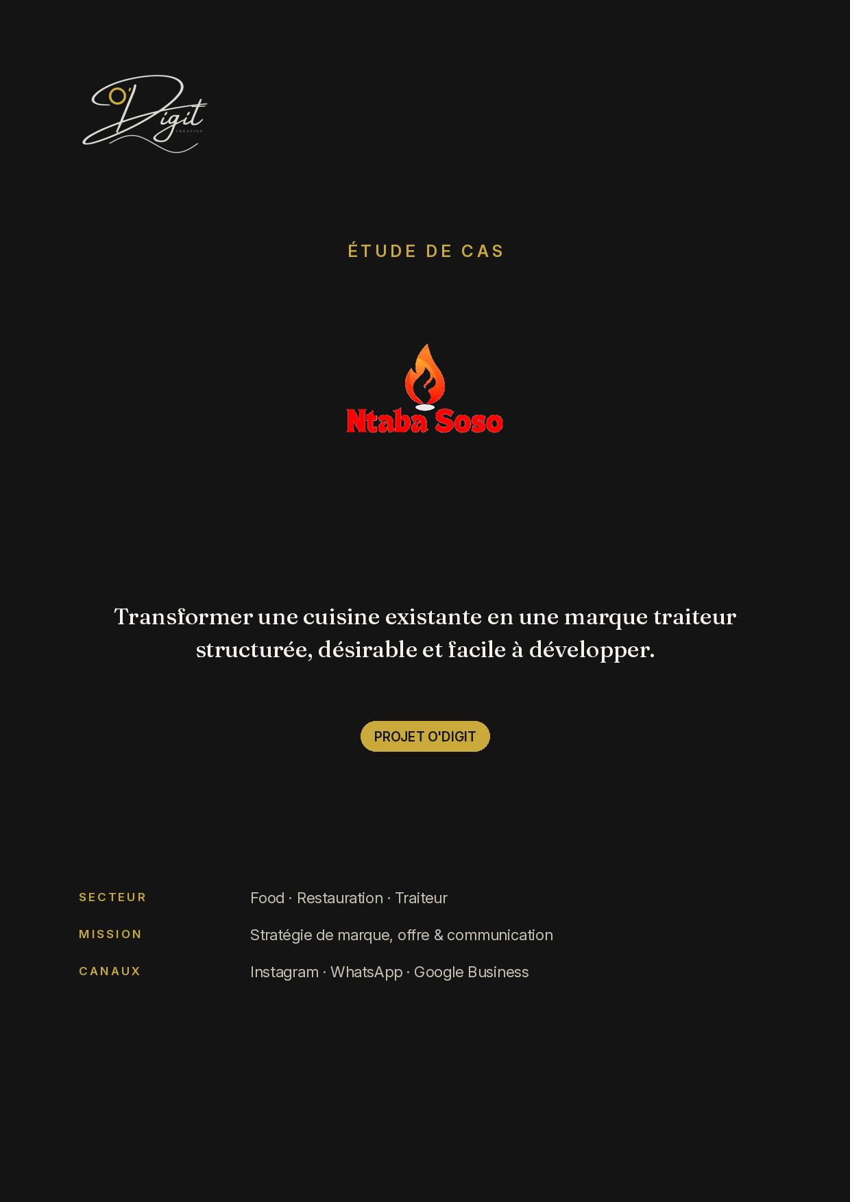 Étude de cas Ntaba Soso
